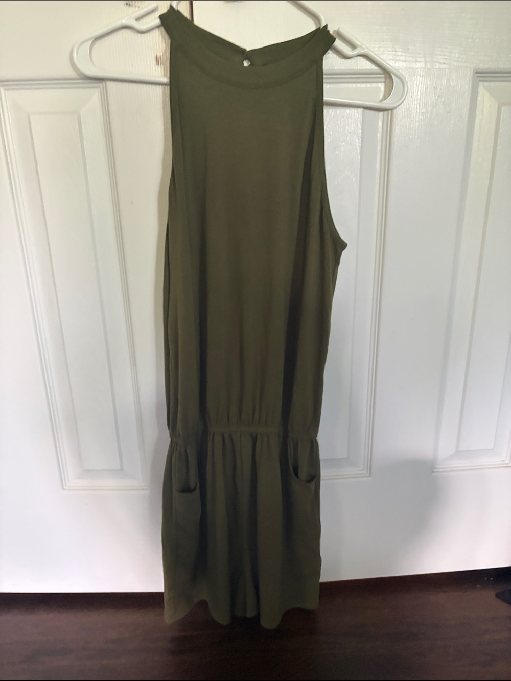 Olive Green Sleeveless romper